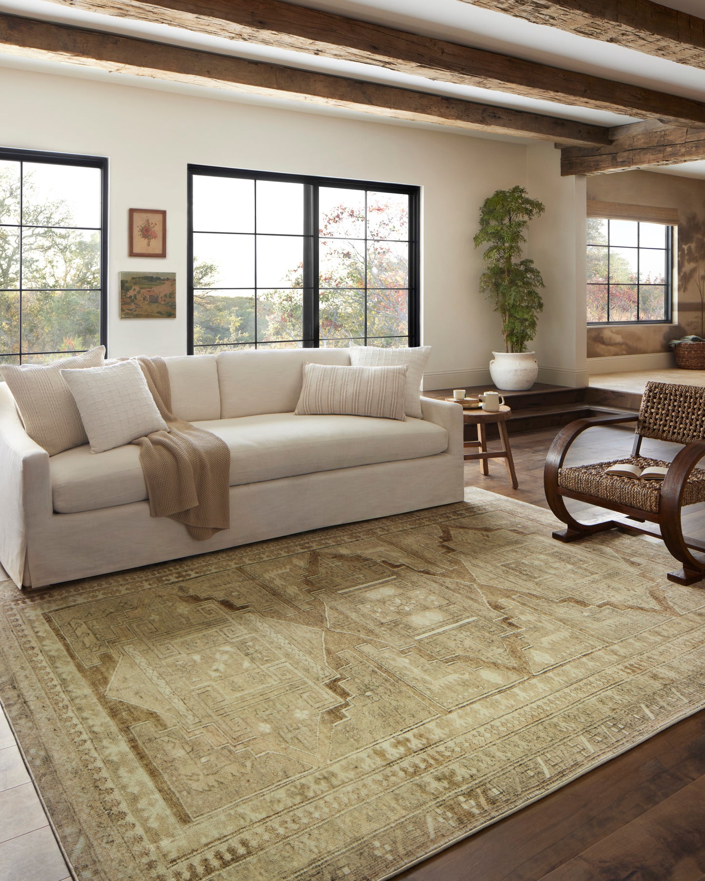 Sinclair | Khaki/Tobacco | Magnolia Home By Joanna Gaines x Loloi