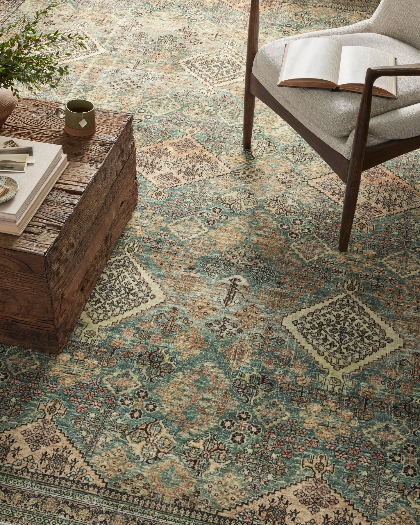 Sinclair | Turquoise/Multi | Magnolia Home By Joanna Gaines x Loloi