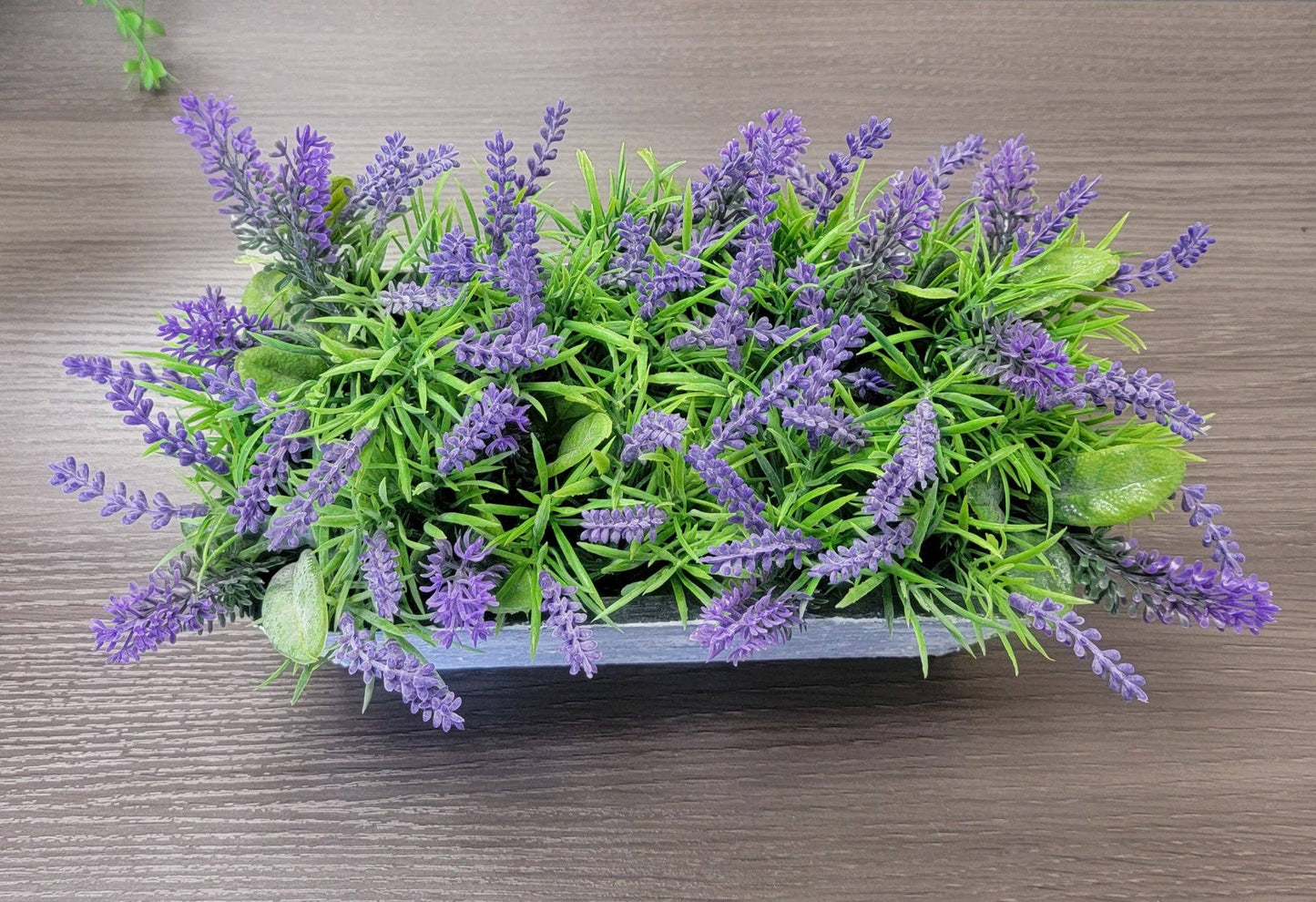 Lavender Arrangement in Whitewashed Wood Container