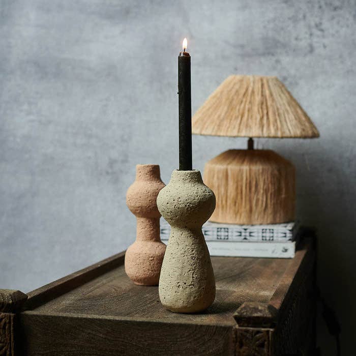 Harlo Cement Candleholder