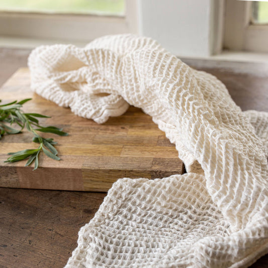 Cecily Linen Waffle Towel