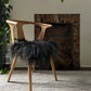 Black Icelandic Sheepskin Chair Pad