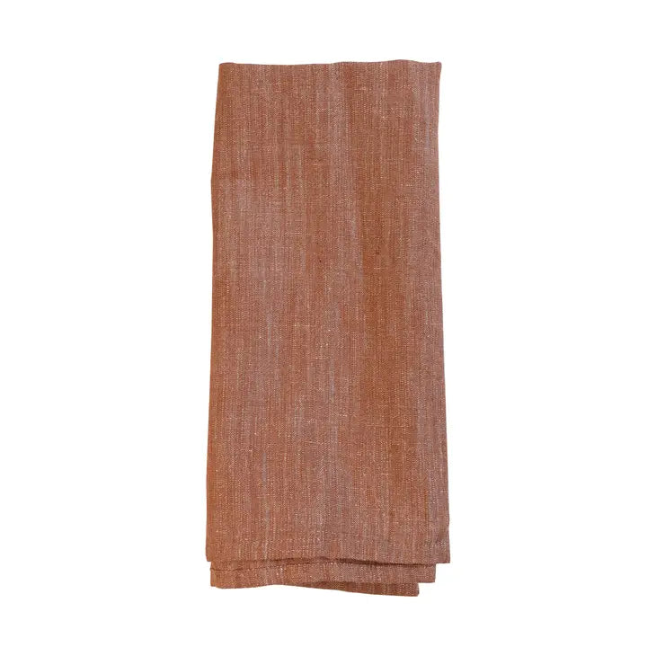 Fynn Linen Towel | Rust