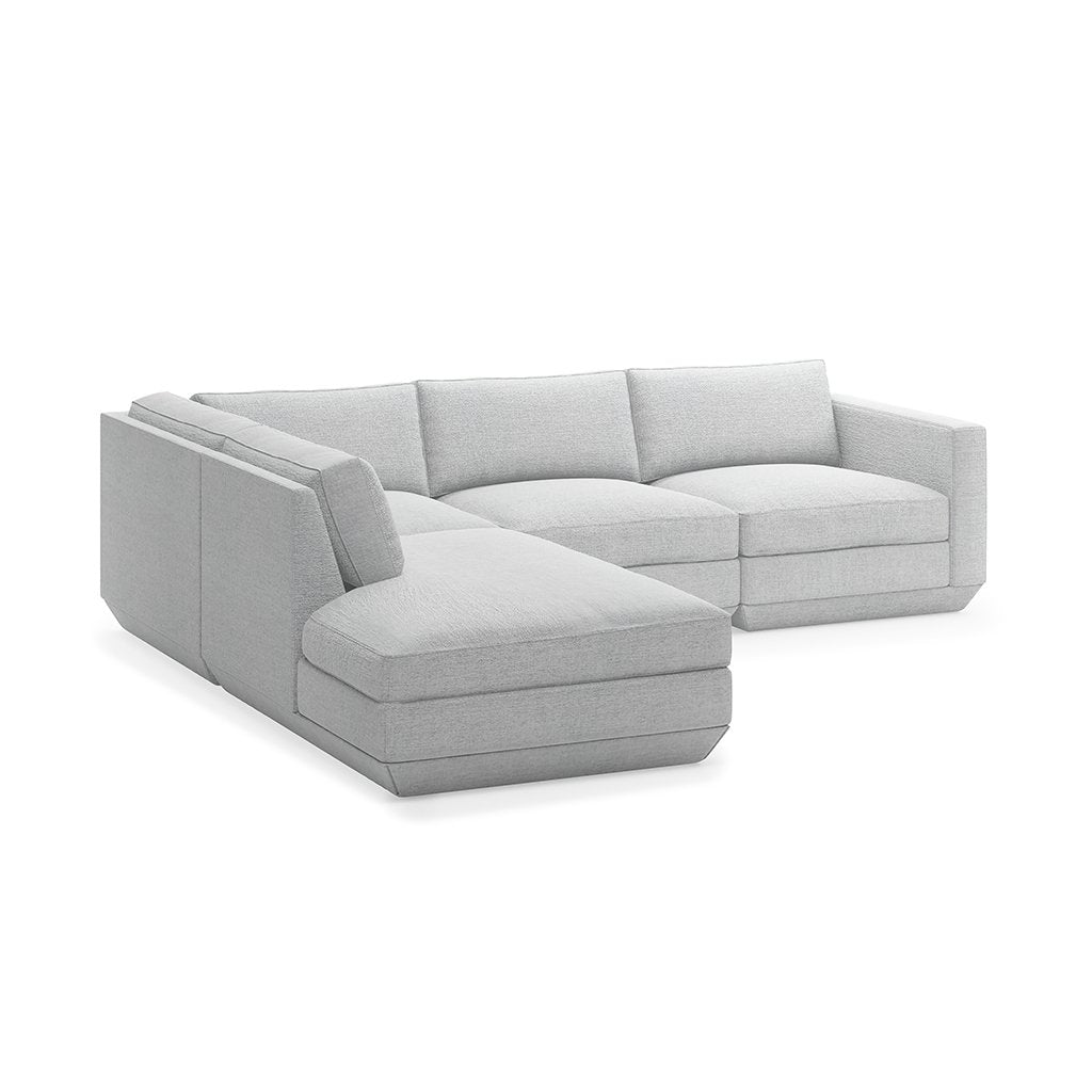 Podium 4PC Lounge Sectional A Copenhagen Fossil | Floor Sample