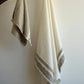 Lipari Bath Towel White with Beige stripes